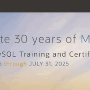 MySQL 30周年庆 OCP 认证免费